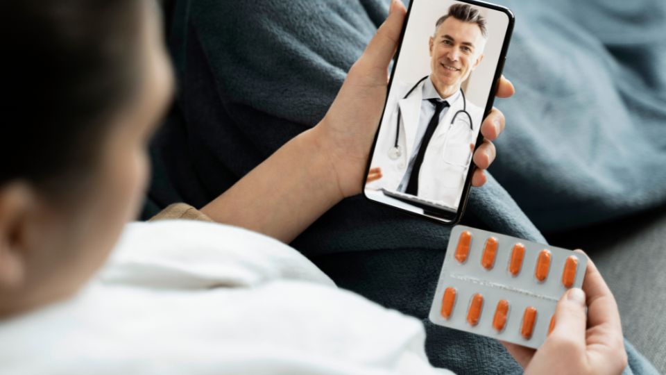 Medical virtual consultation for sick patient at home